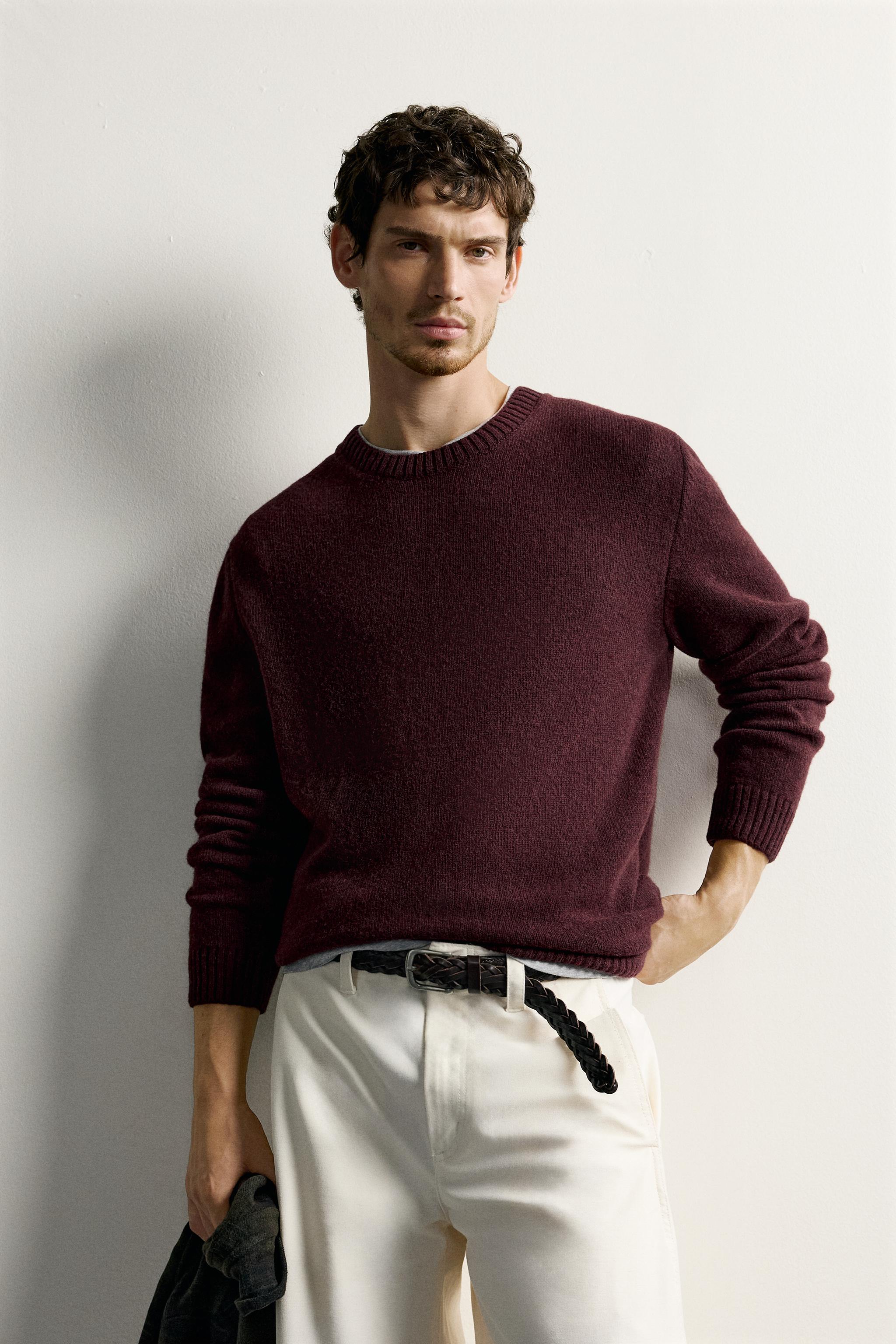 REGULAR FIT WOOL BLEND SWEATER