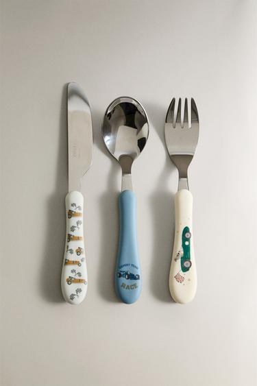 CHILDREN'S RACING DOG CUTLERY SET - Multicoloured by Zara - Image 0