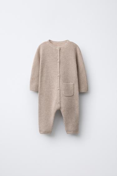 PURL KNIT JUMPSUIT - Sand / Marl by Zara