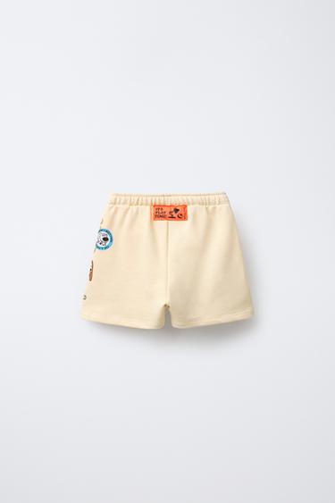 © DISNEY CHARACTER PLUSH BERMUDA SHORTS - Vanilla by Zara - Image 1