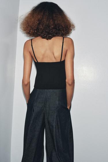 SWEETHEART NECKLINE TOP - Black by Zara - Image 2