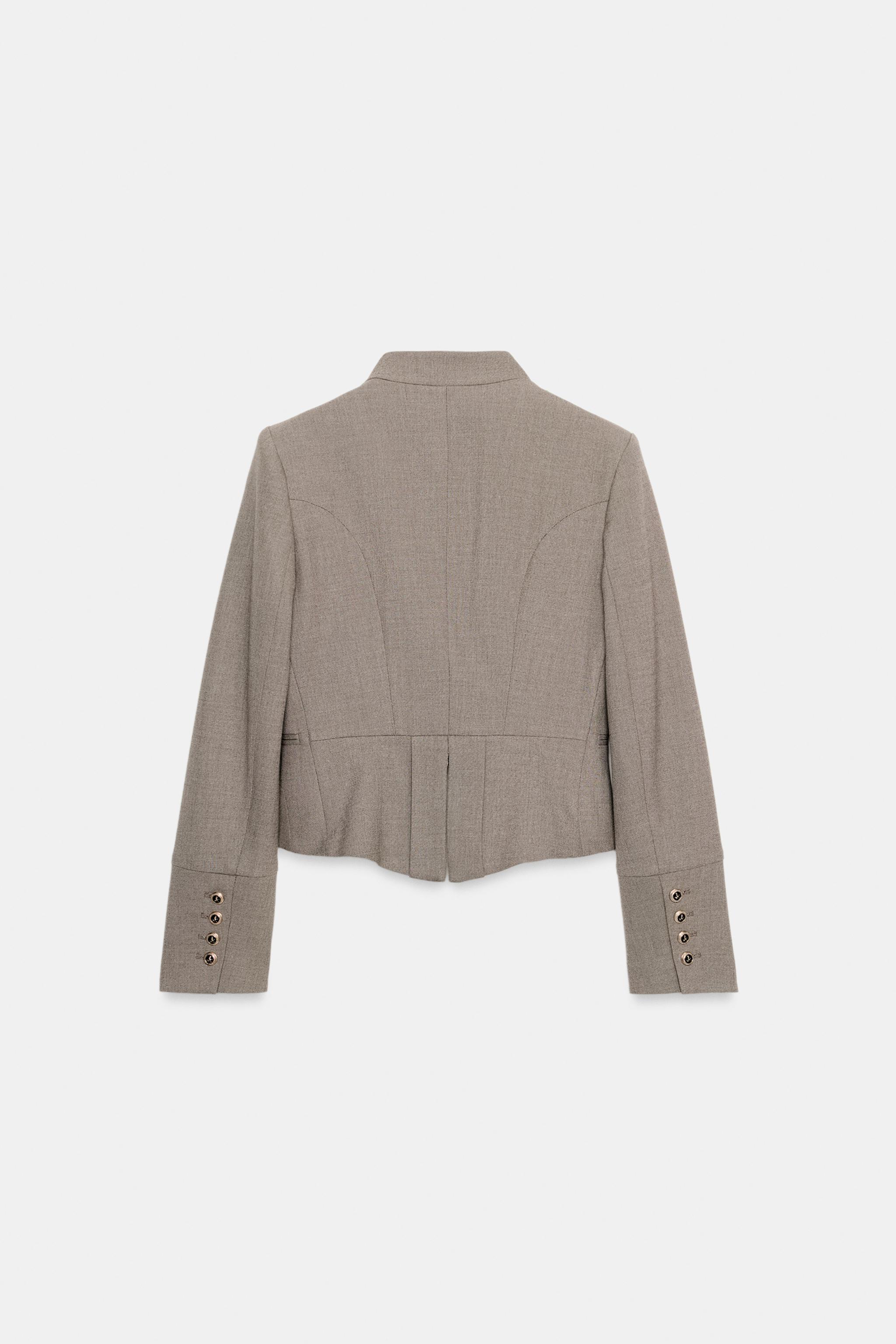 TAILORED BLAZER WITH LAPEL BUTTONS