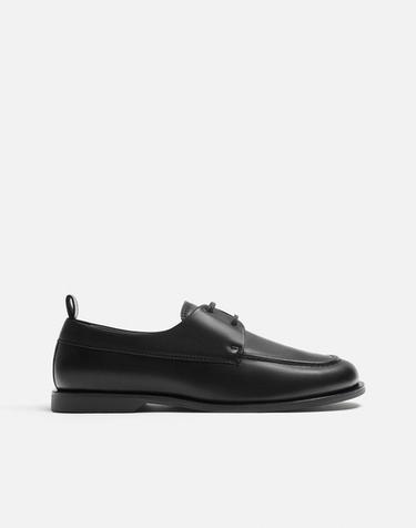 Zara LEATHER SHOES LIMITED EDITION - Black