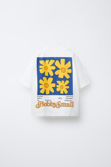 BOBBY SMALL © PRINT T-SHIRT - Oyster-white by Zara
