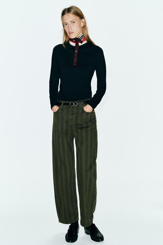 STRIPED HIGH NECK JUMPER - Multicoloured by Zara - Image 0