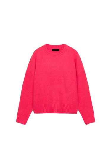 SUÉTER DE TRICÔ SOFT - Rosa-coral da Zara