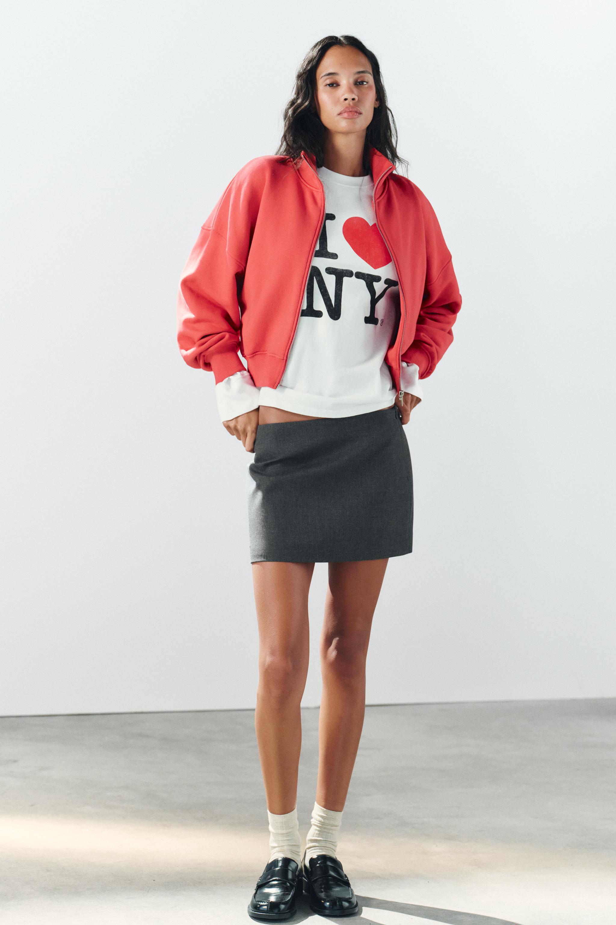 Zara FERMUARLI SWEATSHIRT görsel 4