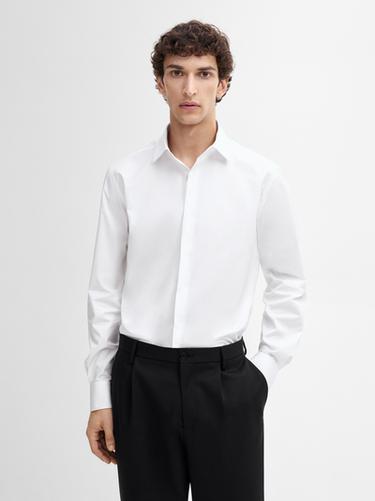 Camisa slim fit 100% algodón - Blanco de Zara