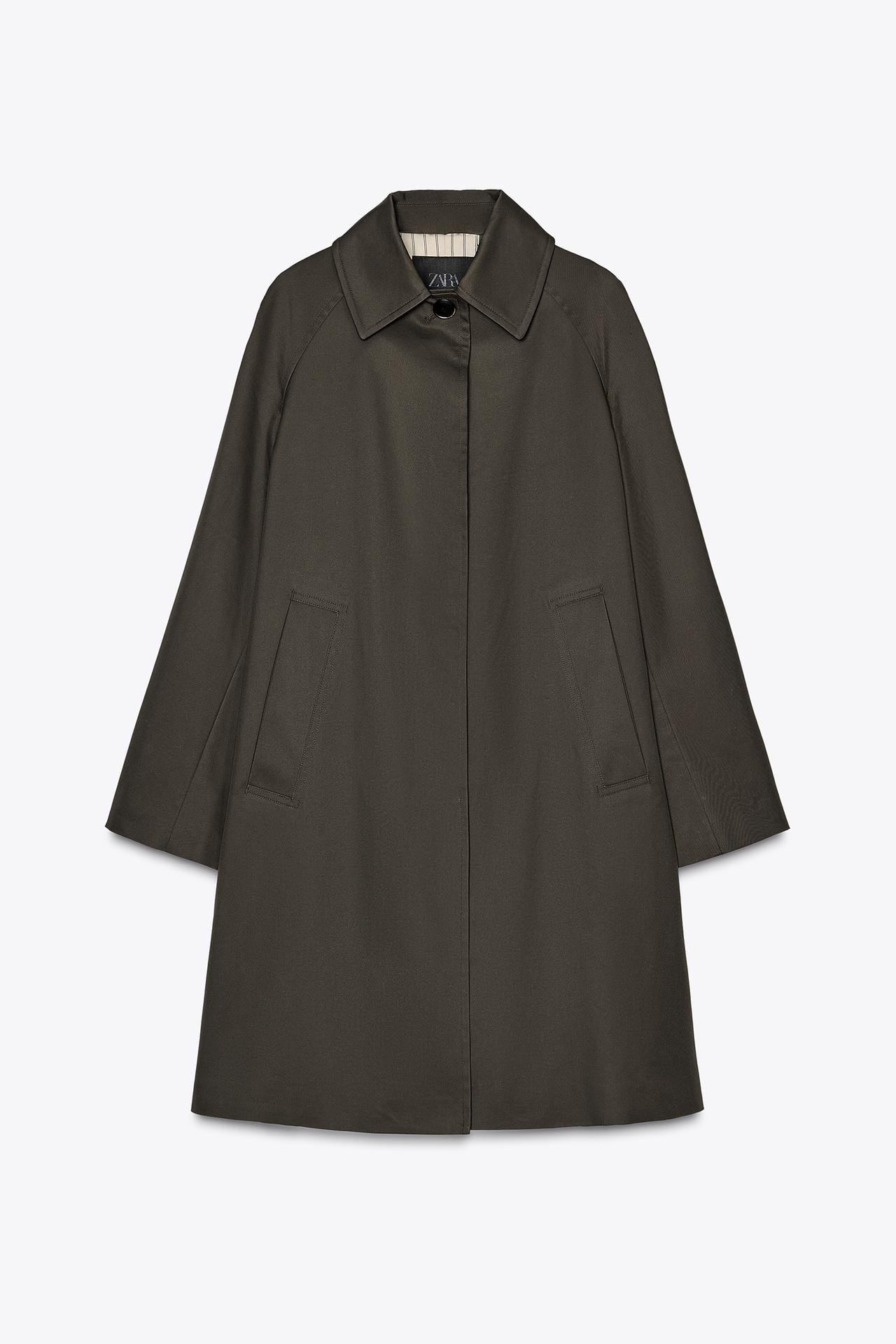 TRENCH OVERSIZE ZW COLLECTION - Khaki de Zara - Imagen 4