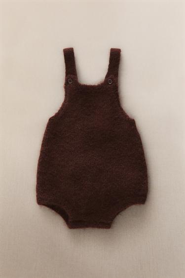 ALPACA BABY DUNGAREES - Chocolate brown by Zara - Image 4