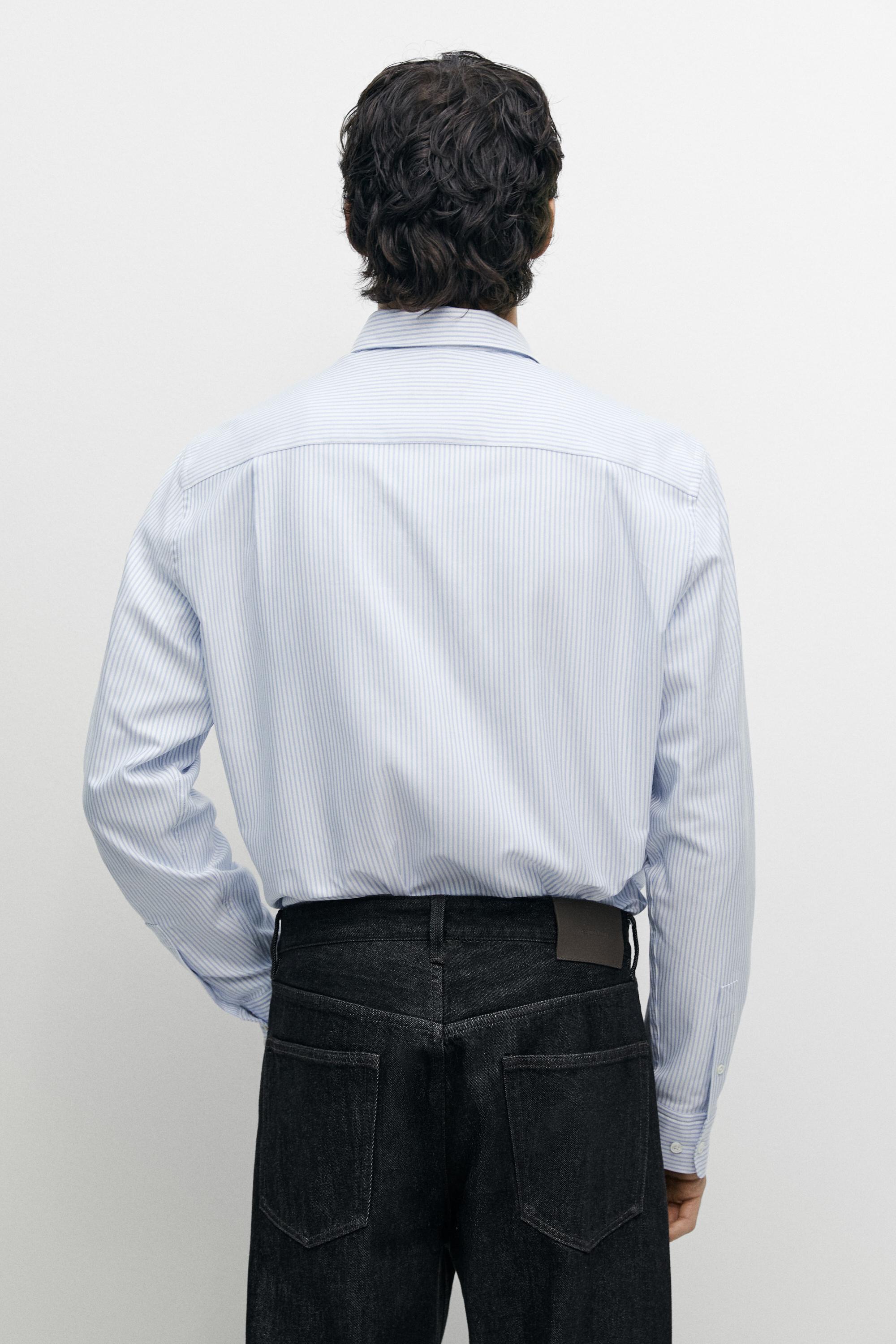 Chemise oxford regular fit à rayures