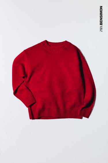 WOOL AND CASHMERE JUMPER BENSIMON ® X ZARA - Red by Zara