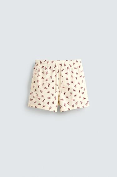 MID-LENGTH LOBSTER SWIM SHORTS - Ecru by Zara