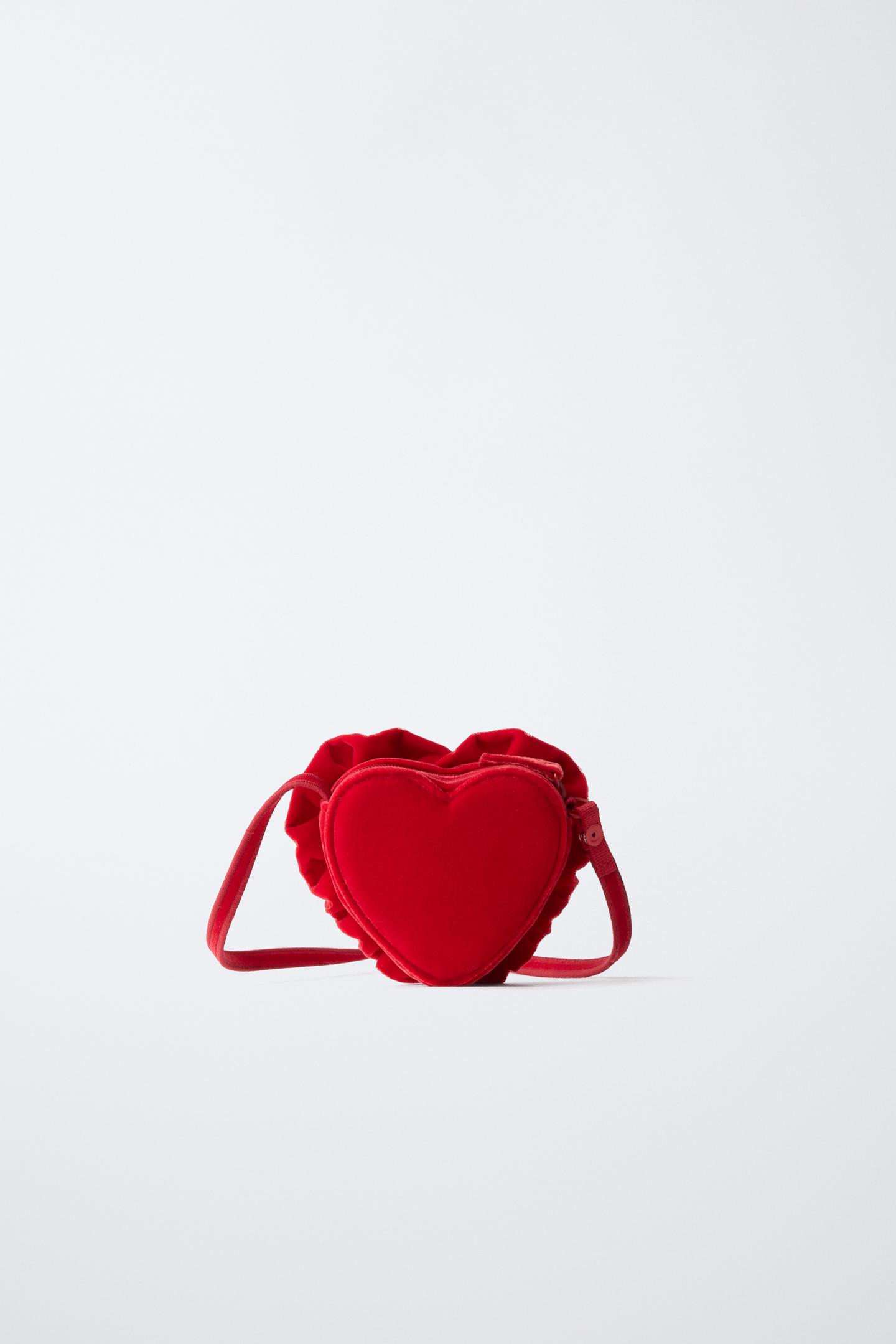 Детская сумка Zara Heart Crossbody, цвет: Красный — фото 5