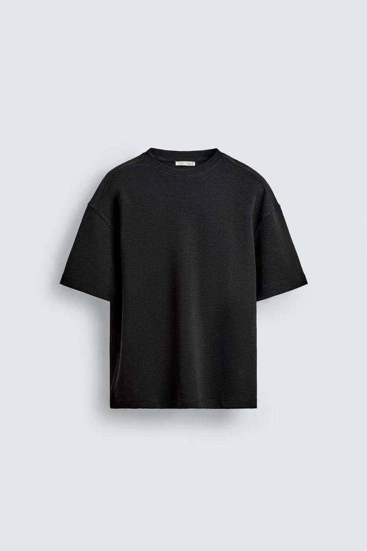ZARA RELAXED FIT INTERLOCK SWEATSHIRT