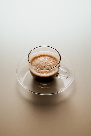 TASSE À THÉ ET ASSIETTE BOROSILICATE FILET ARGENT - Argent de Zara - Image 4