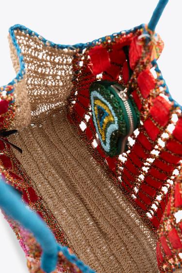 BEADED BRAIDED MAXI BAG - Multicoloured by Zara - Image 5