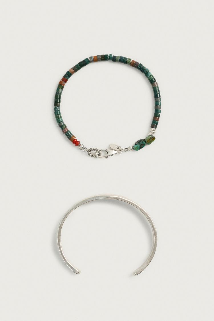 2-PACK COMBINATION BRACELETS — Multicolored