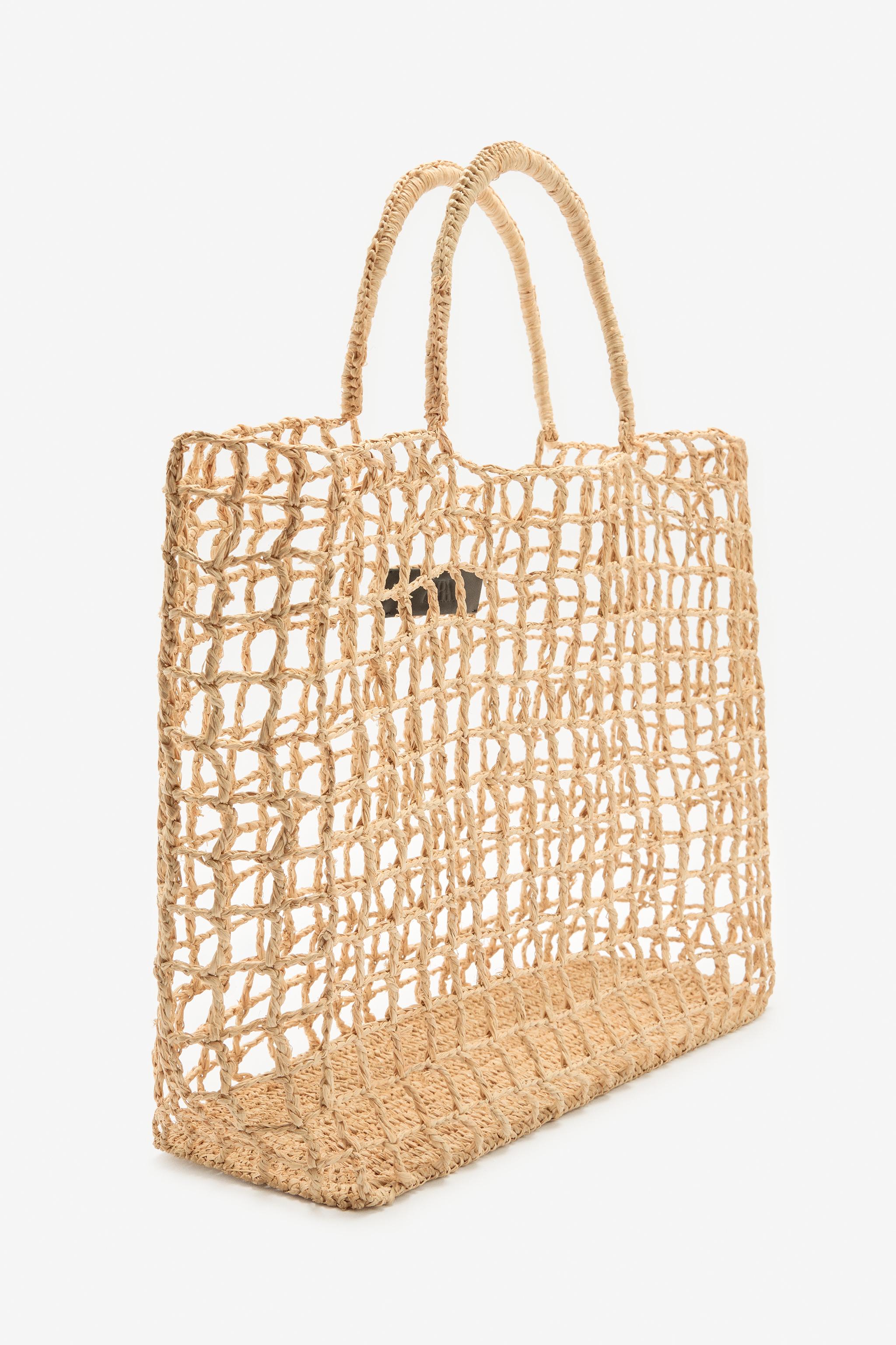 トートバッグ BEIGE RAFFIA TOTES Women NATURAL Logo Raffia Large Tote Bag | Stella McCartney US