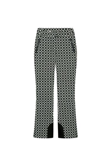 FLARE WATER-RESISTANT WINDPROOF TROUSERS WITH RECCO® TECHNOLOGY SKI COLLECTION - Green / Ecru by Zara
