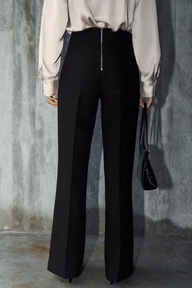 HIGH-WAIST TROUSERS - Black by Zara - Image 3