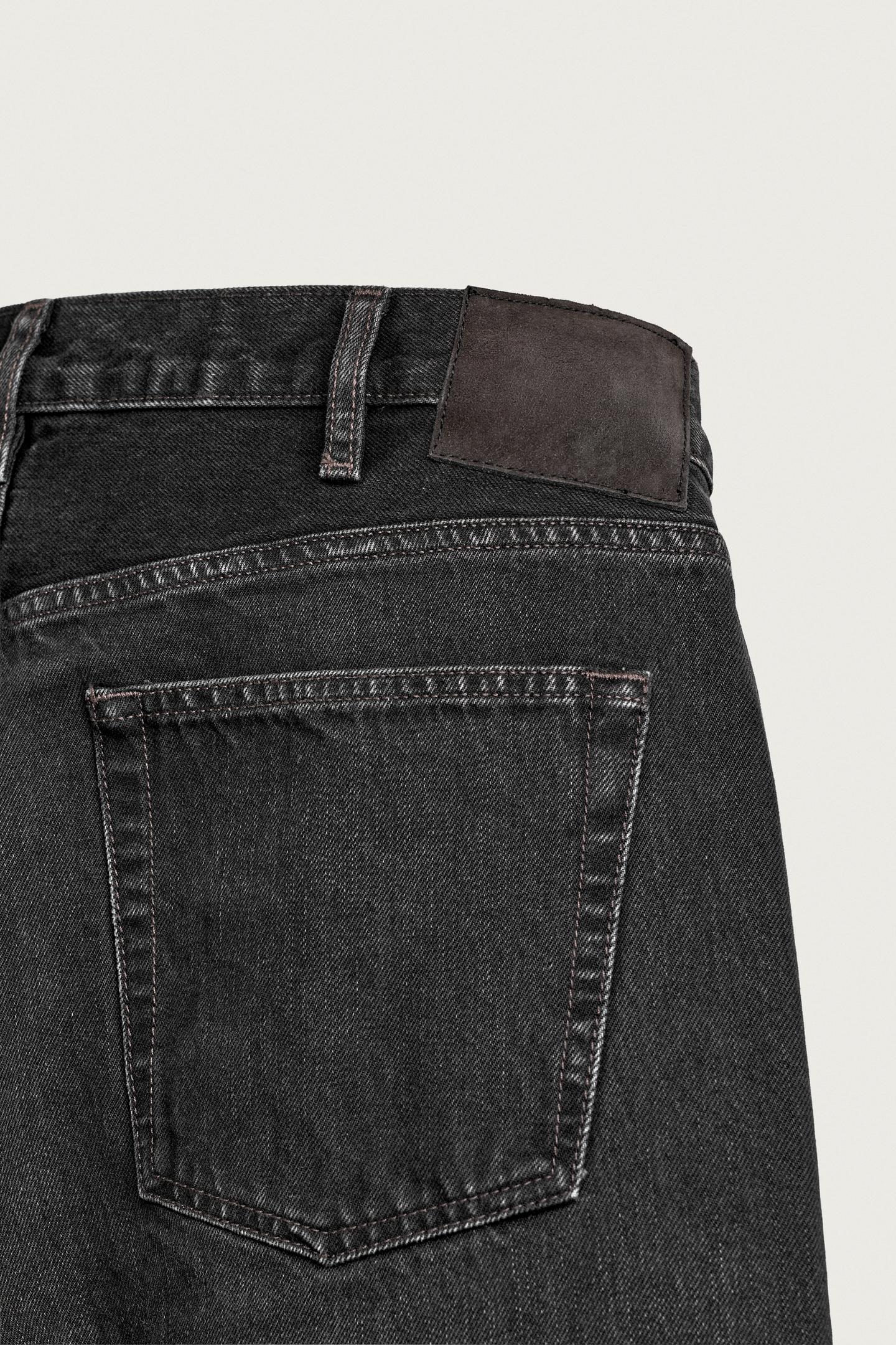 Мужские джинсы Zara Straight Fit Bootcut, цвет: Чёрный — фото 10
