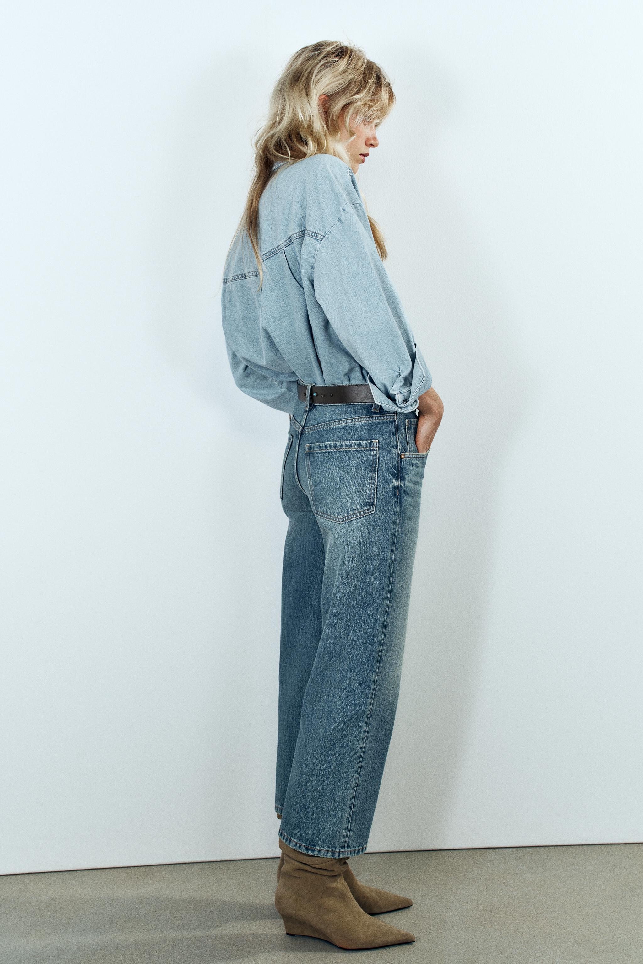 JEAN Z1975 JUPE-CULOTTE TAILLE HAUTE À CEINTURE