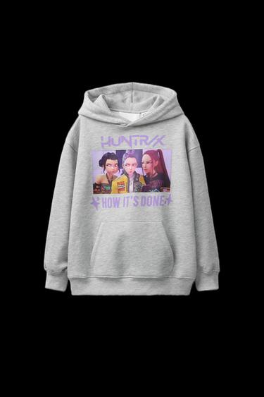 KPOP DEMON HUNTERS™ NETFLIX © PRINT HOODIE - Grey marl by Zara - Image 0