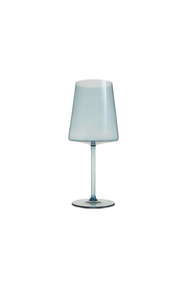 VERRE CRISTALLIN CÔNIQUE - Bleu de Zara