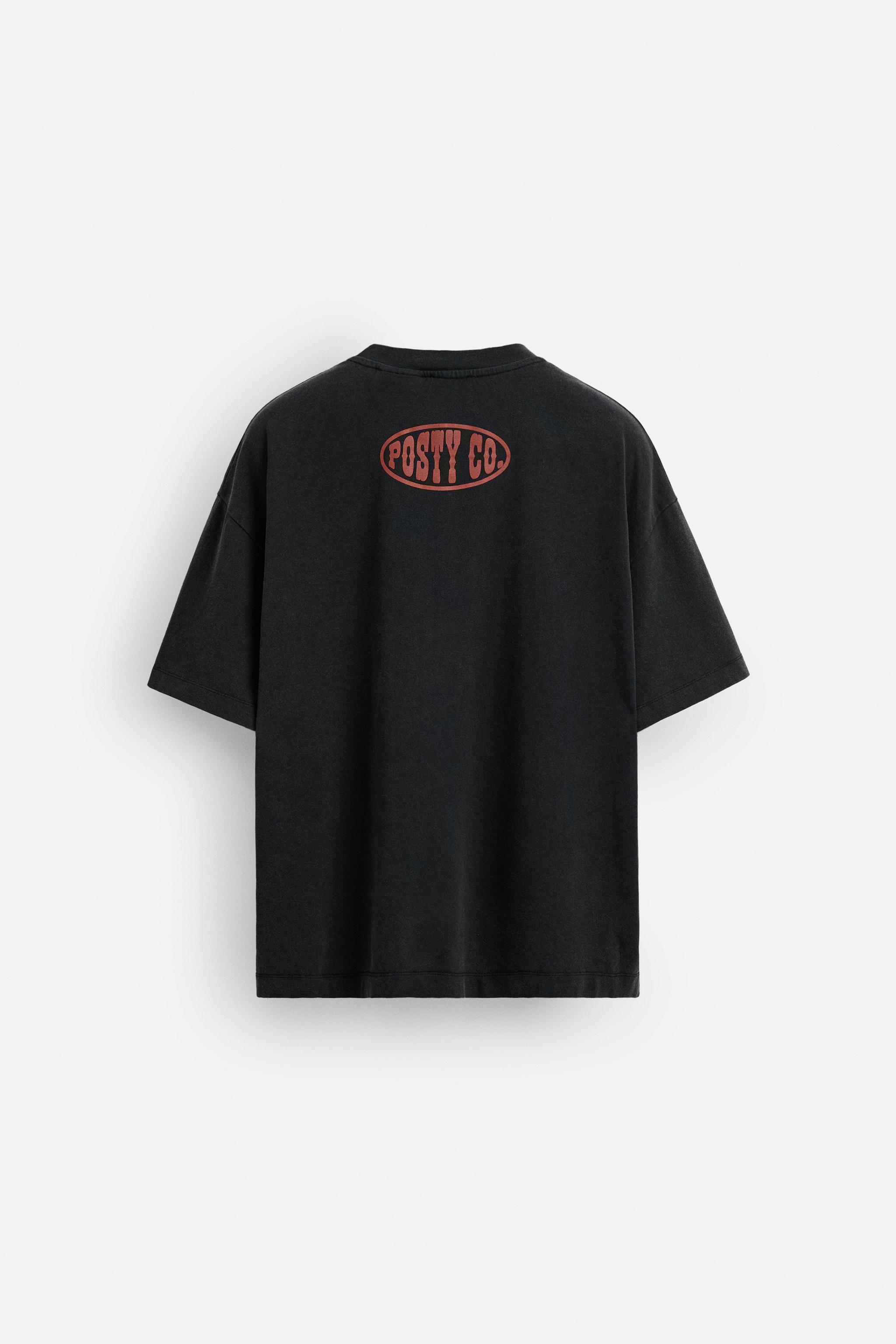 ［ZARA］ポスト・マローン グラフィックTシャツ スペイン発 ZARA ポスト マローン グラフィックスウェットシャツ