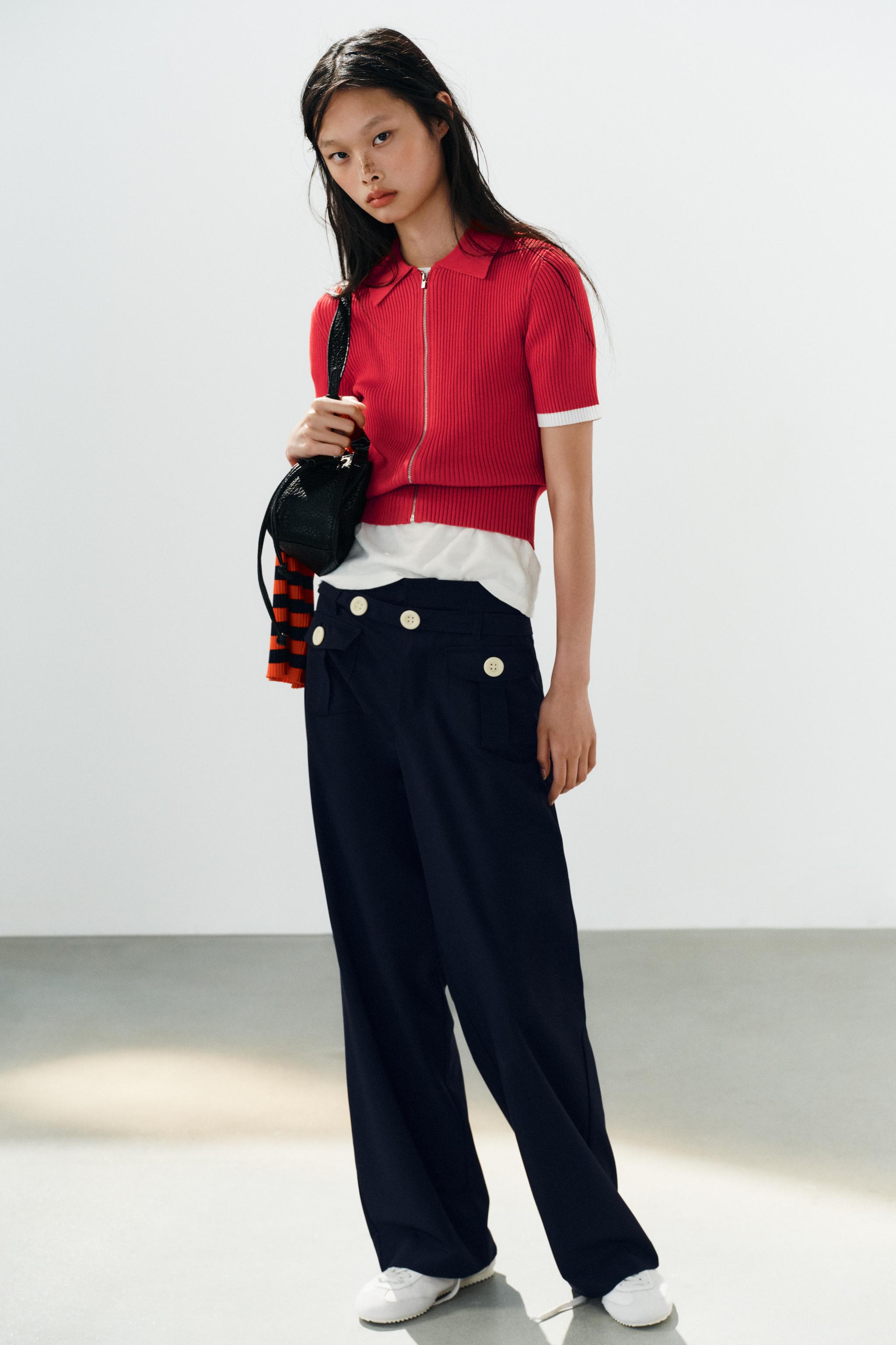 RIB KNIT POLO SHIRT