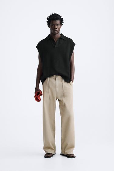 GILET OVERSIZE EN MAILLE - Noir de Zara - Image 0