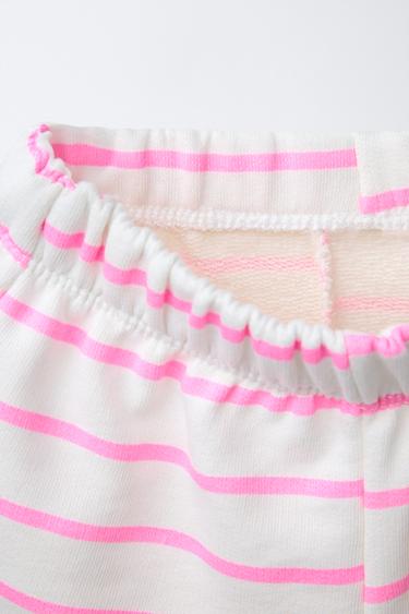 BERMUDA EN MOLLETON À RAYURES PEPPA PIG ™ - Rose de Zara - Image 2
