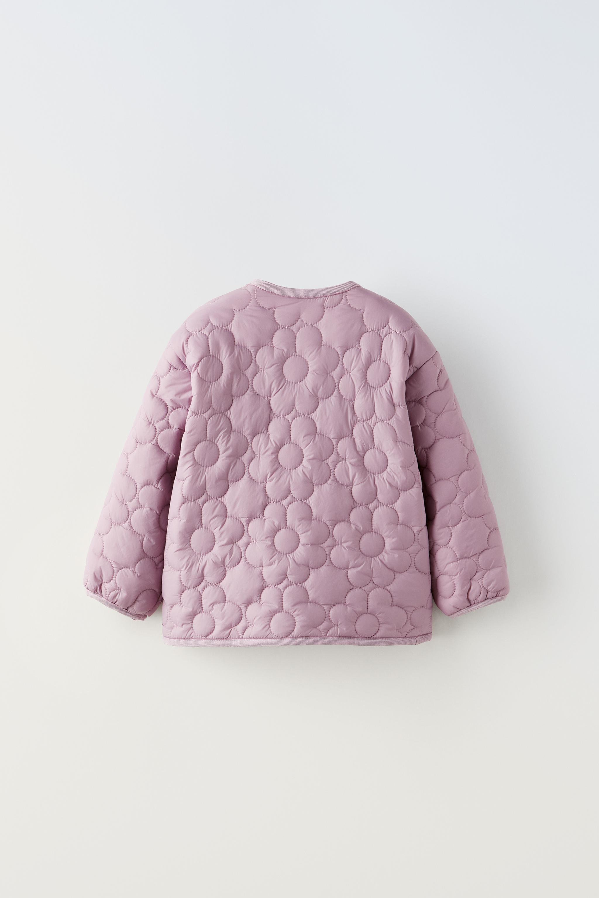 フラワー キルティングジャケット - 薄紫 | ZARA Japan / 日本