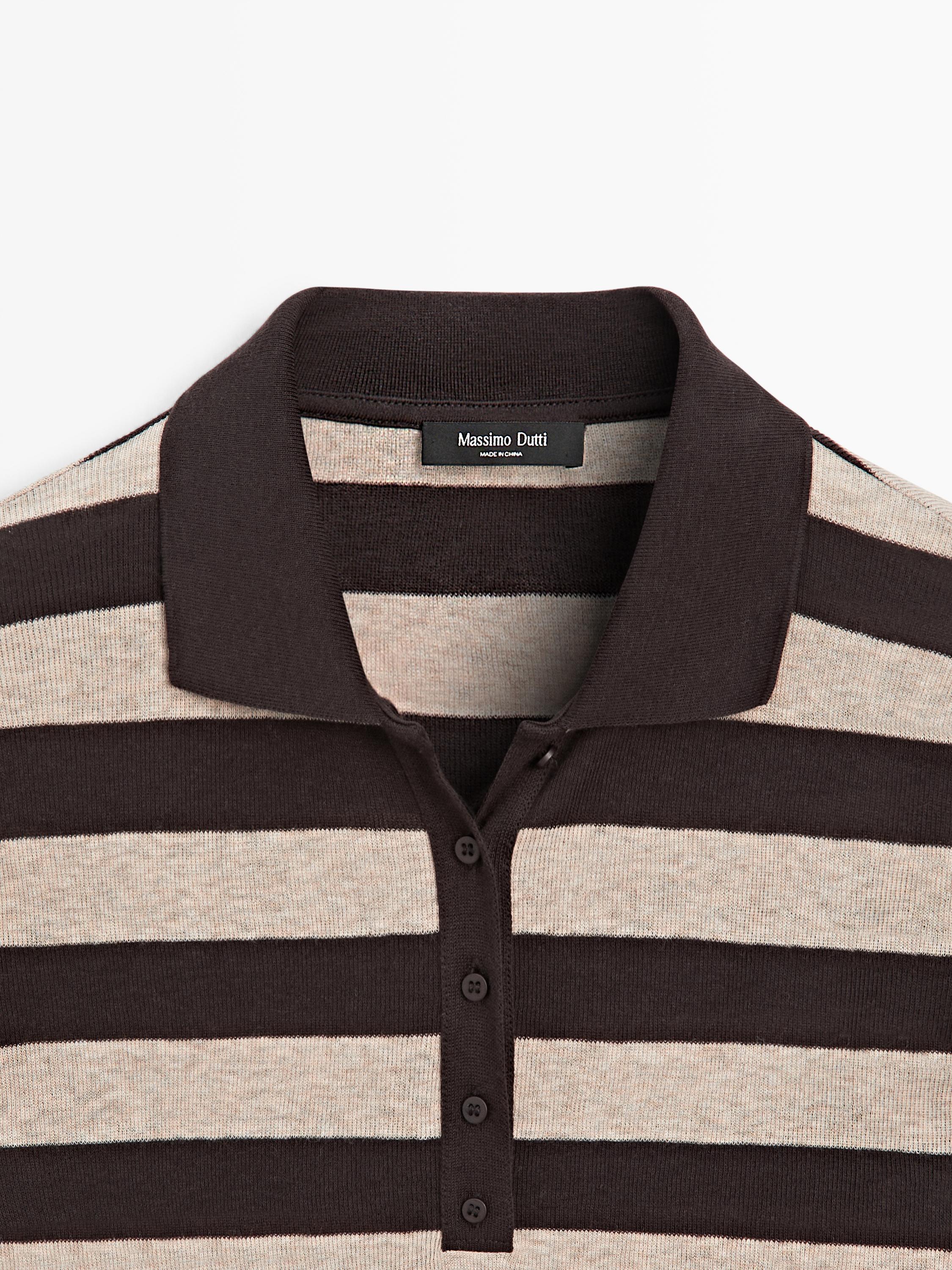 Polo en maille de coton mélangé