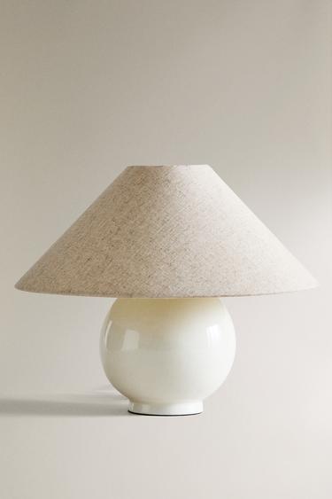 CERAMIC TABLE LAMP - Ecru by Zara - Image 0