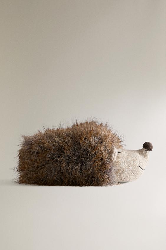 Детские тапочки Zara Hedgehog, цвет: Коричневый