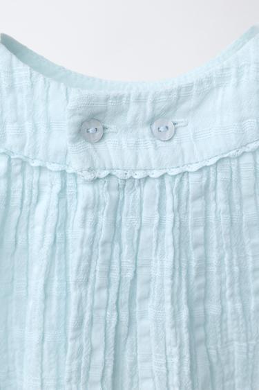 TEXTURED BLOUSE AND BOTTOMS SET - Pastel blue by Zara - Image 2
