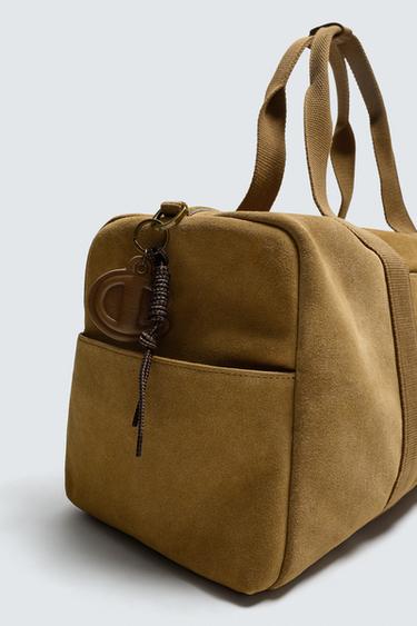 SAC DE VOYAGE EN CUIR CHAMPION ® X ZARA - Marron sable de Zara - Image 3