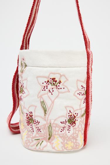 FANTASY FABRIC MINI BUCKET BAG - Multicoloured by Zara - Image 3