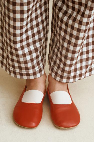 PANTALON À CARREAUX VICHY CRÉÉ PAR CARAMEL LONDON X ZARA - Chocolat de Zara - Image 6