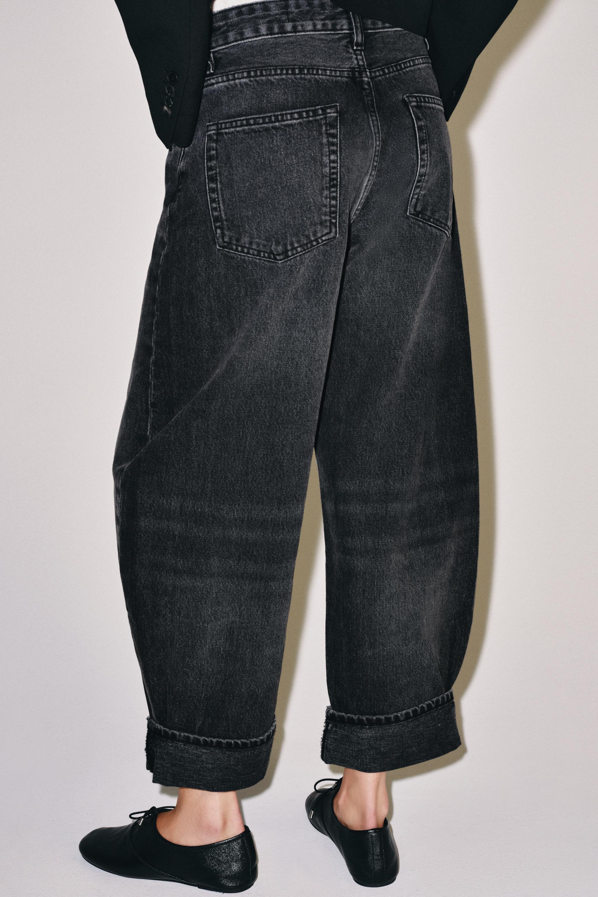 ZW COLLECTION MID-RISE CUFFED BALLOON JEANS