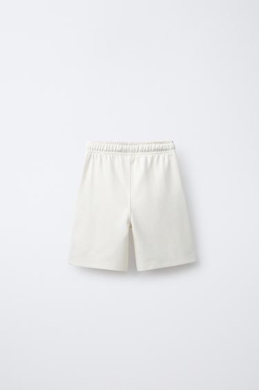INTERLOCK T-SHIRT AND BERMUDA SHORTS SET - Ecru by Zara - Image 5