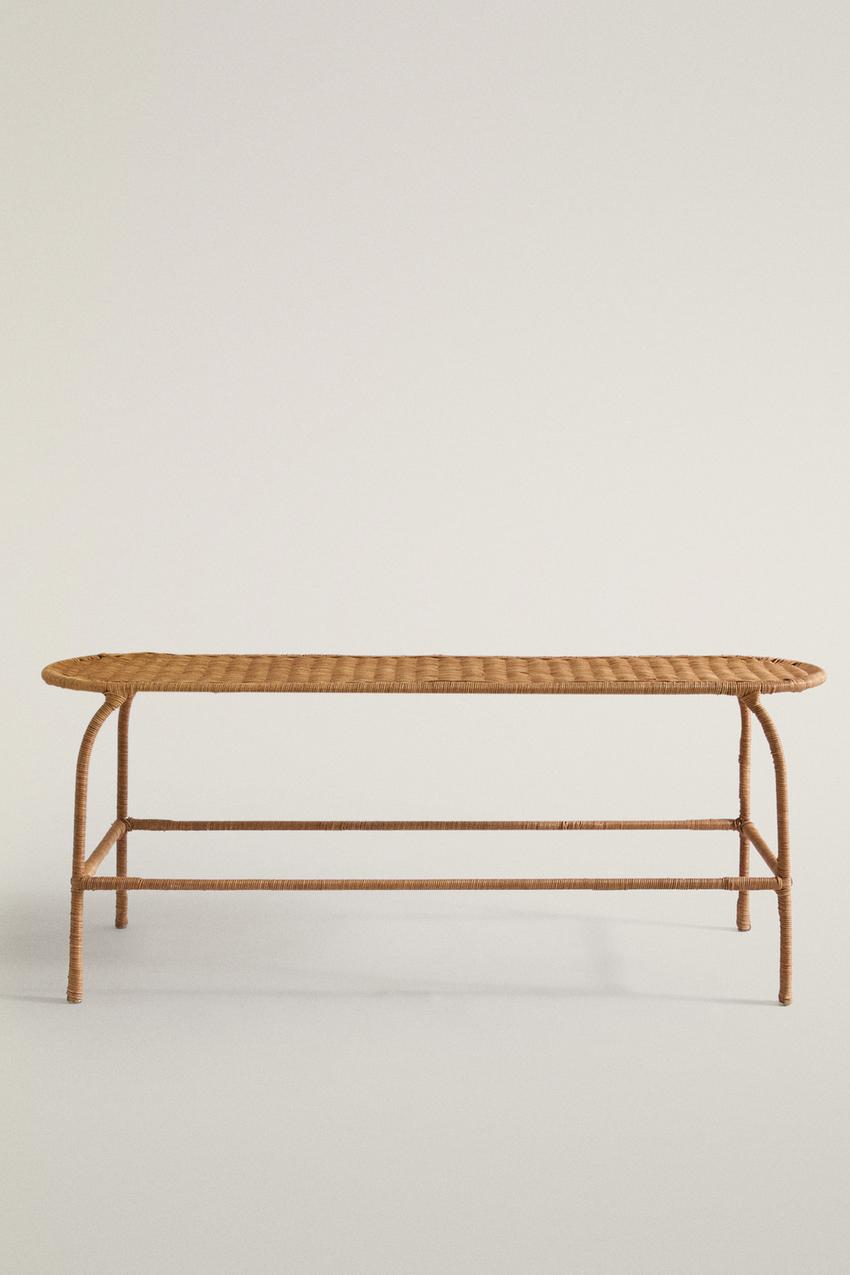 RATTAN-SITZBANK - Braun