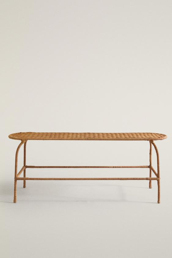 RATTAN BENCH - Brown by Zara - Image 0