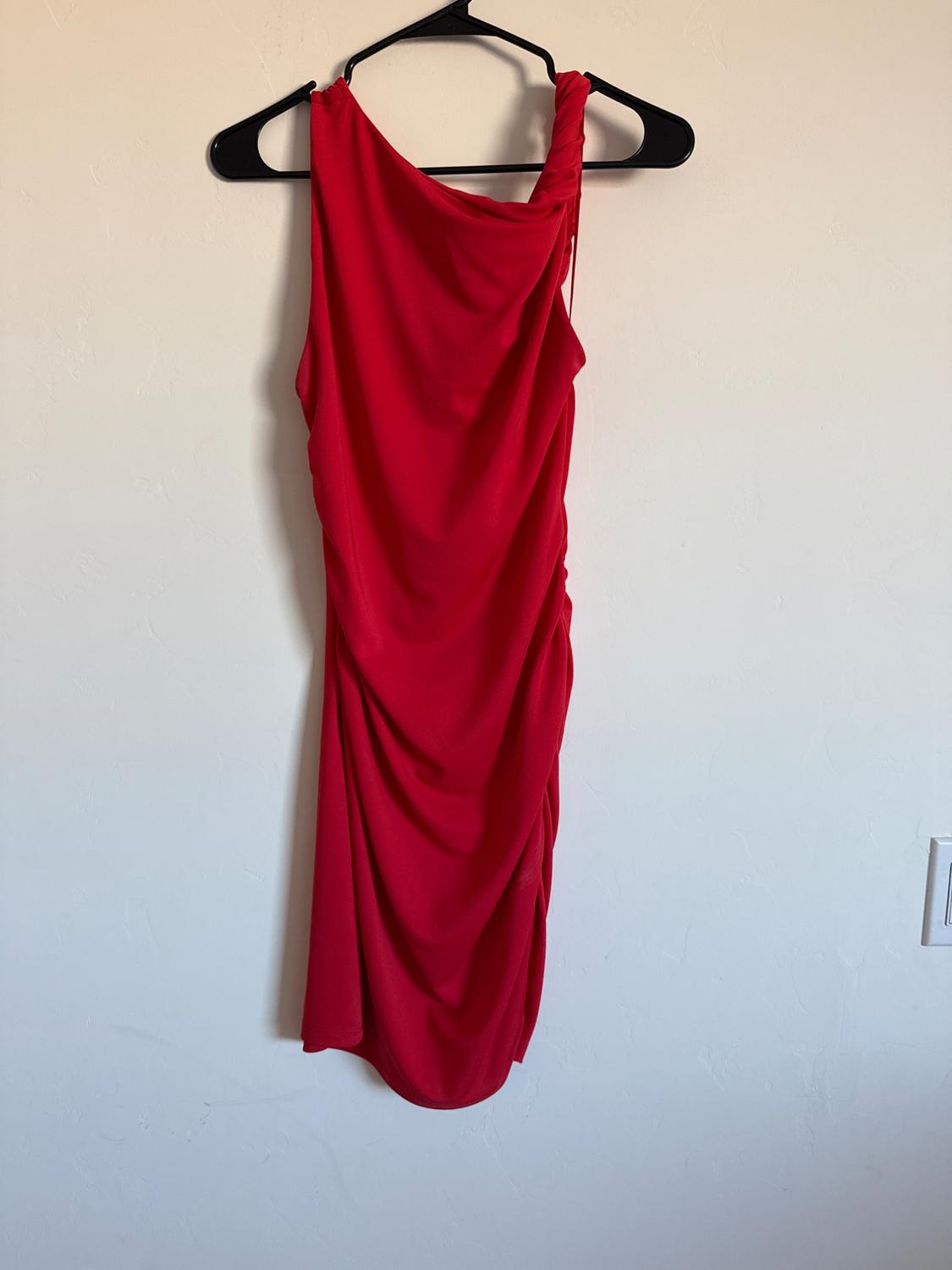 VESTIDO CORTO DRAPEADO