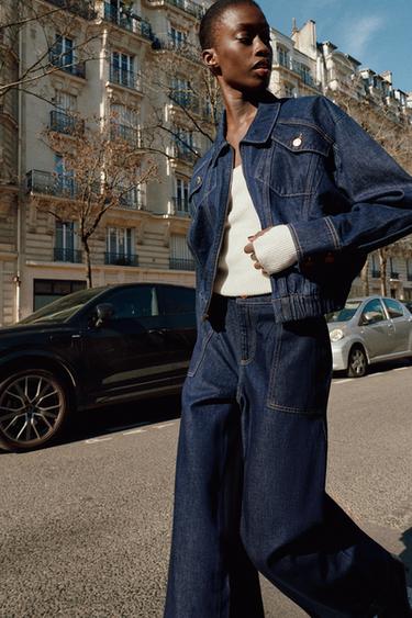 CHAQUETA Z1975 BOMBER DENIM - Azul de Zara