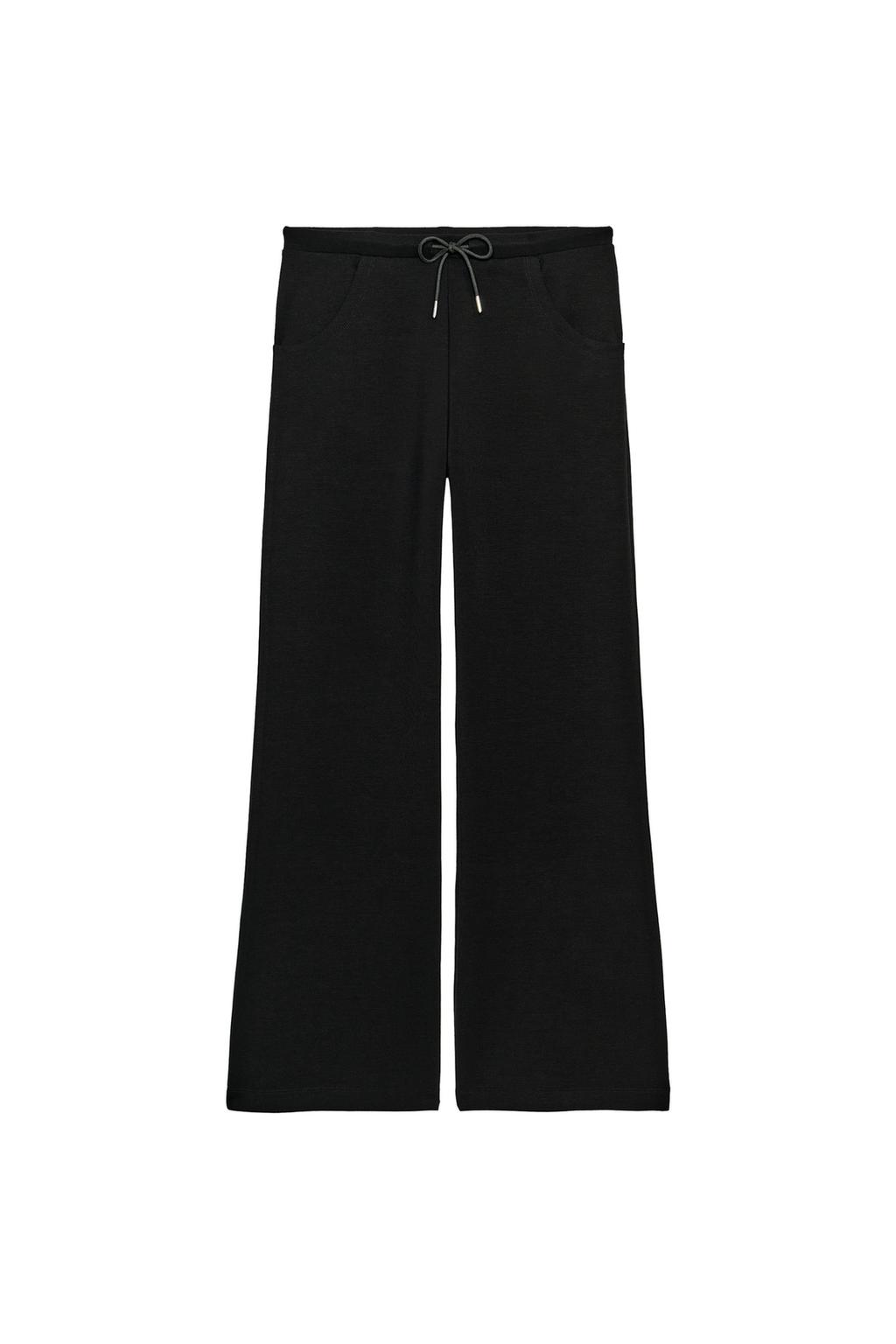 Interlock Flared Trousers - Black by Zara