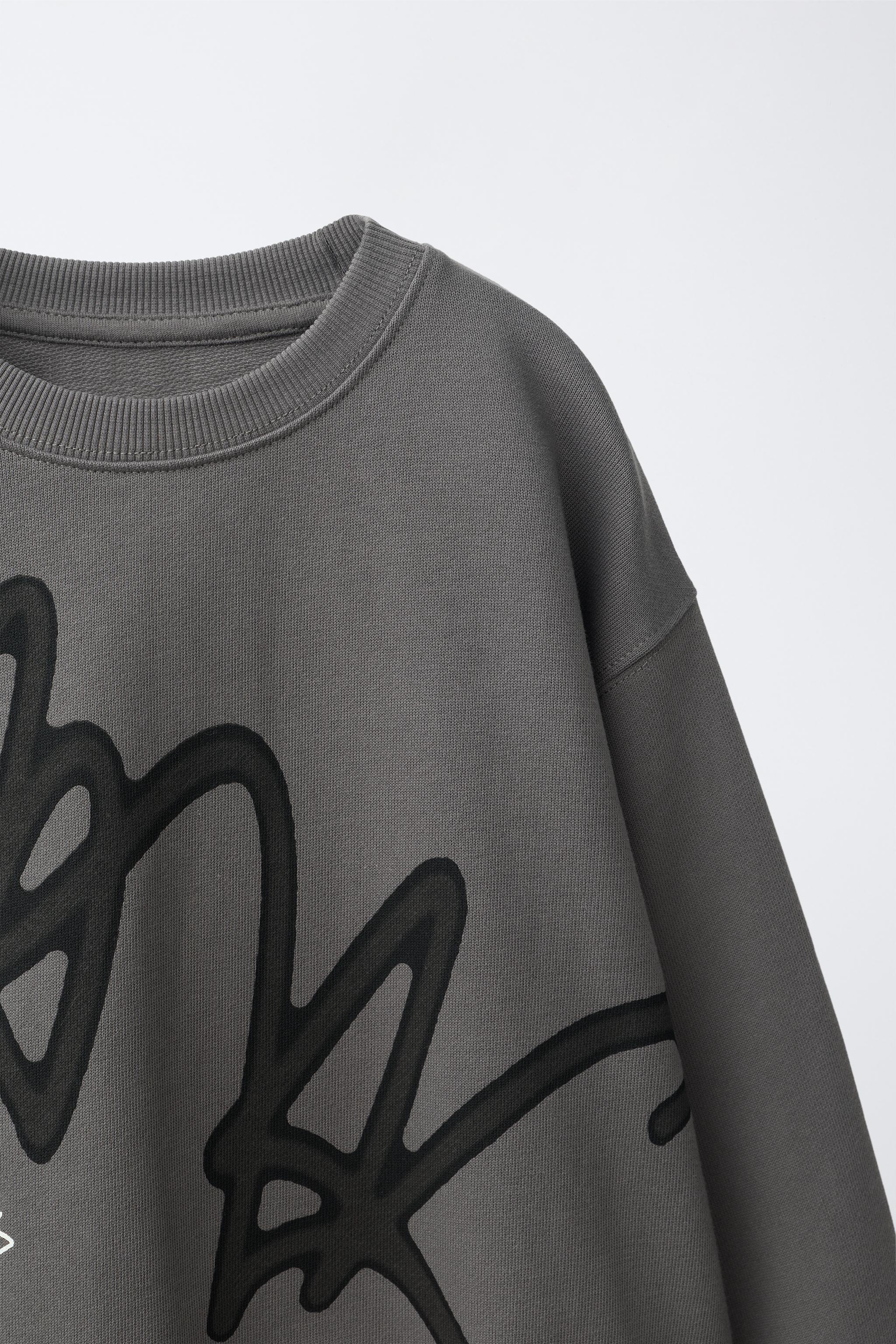 Детские худи Zara URBAN GRAPHIC SWEATSHIRT — фото 3