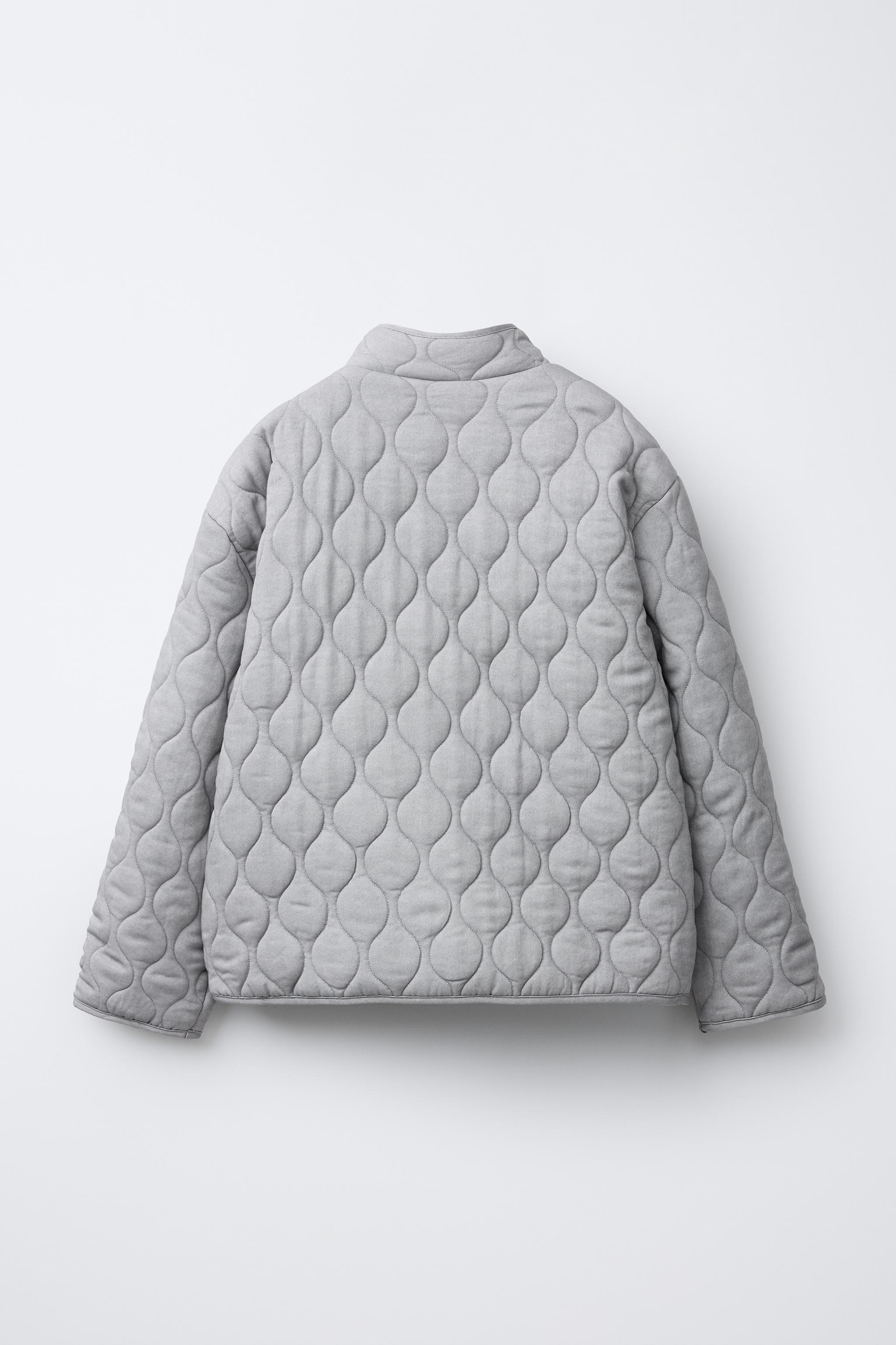 PUFFER JACKET - Pearl gray | ZARA United States